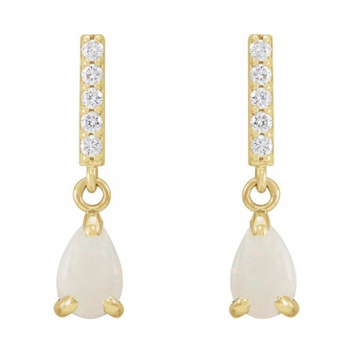 Accented Cabochon Earrings