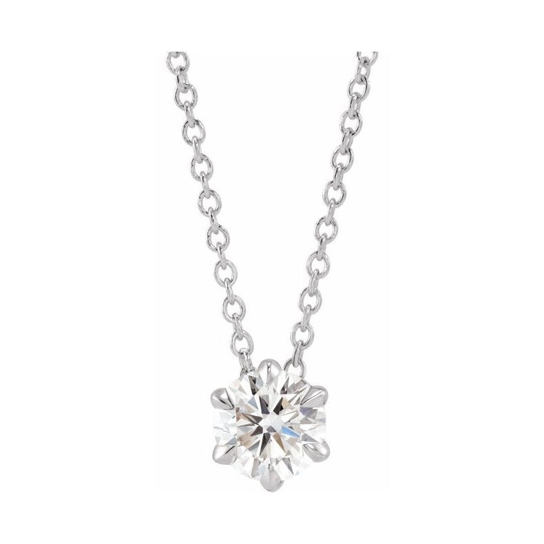 Solitaire Necklace or Slide Pendant