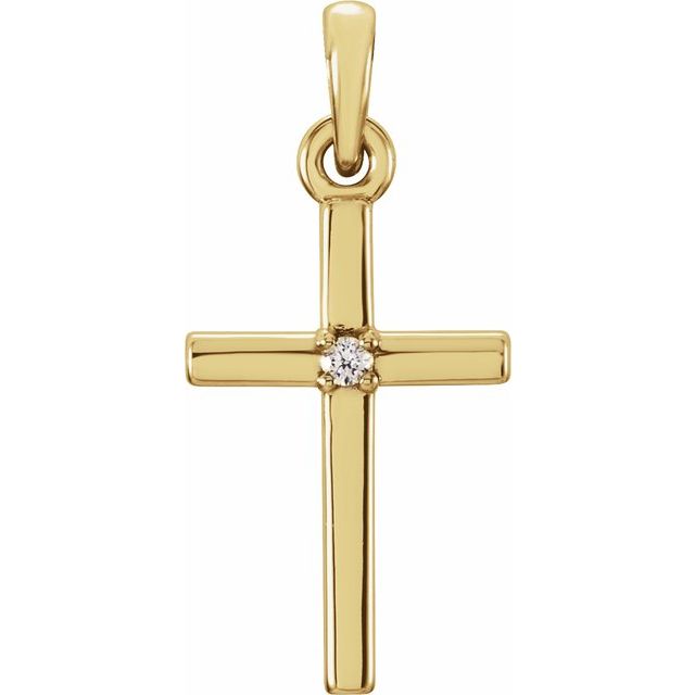 Birthstone Cross Pendant