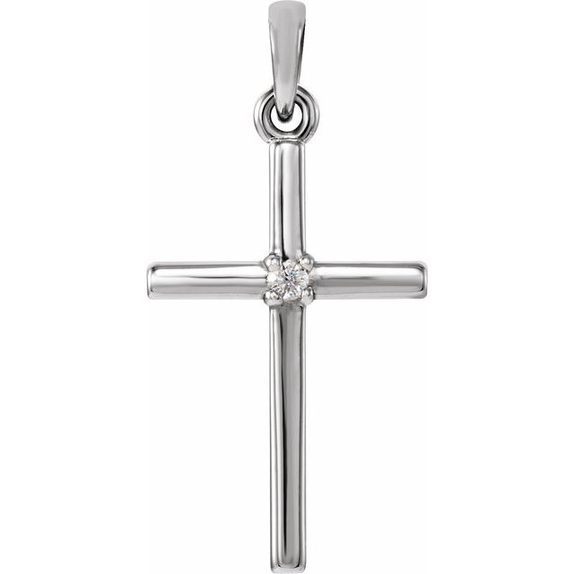 Birthstone Cross Pendant