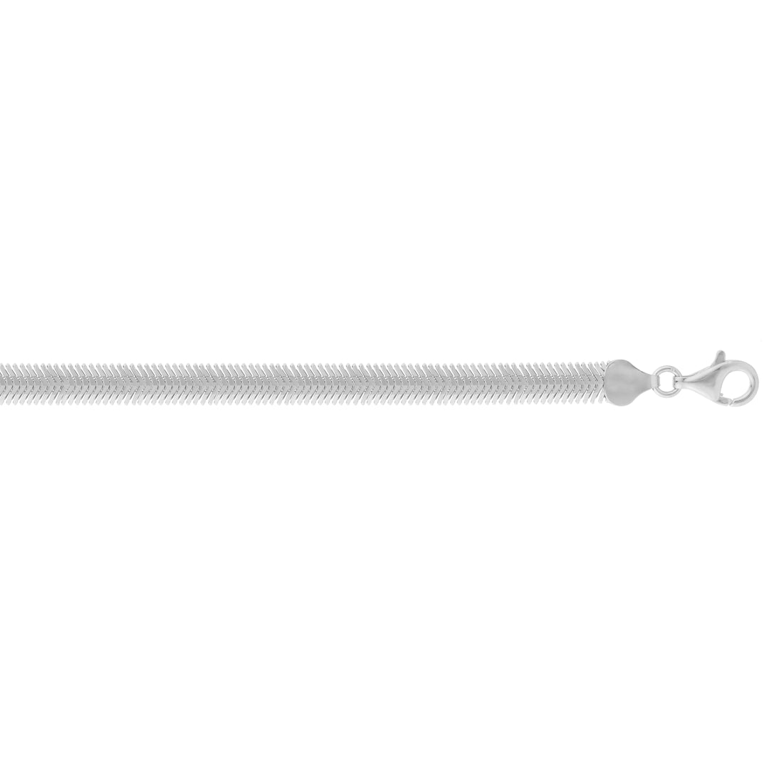 Silver 6.4mm Oval Snake Chain