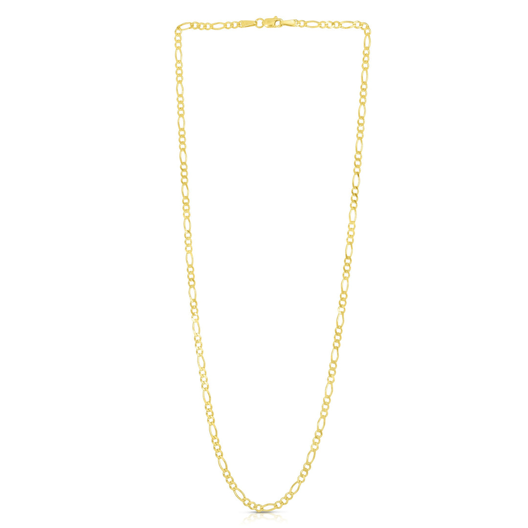 14K Gold 2.8mm Figaro Chain