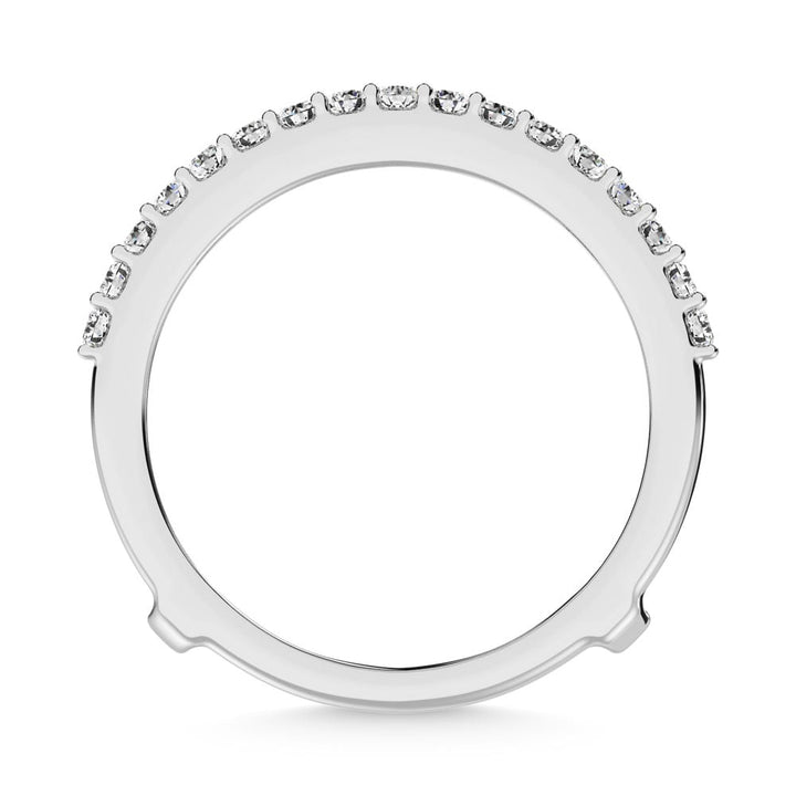 14K White Gold Diamond 1/2 Ct.Tw. Guard Ring
