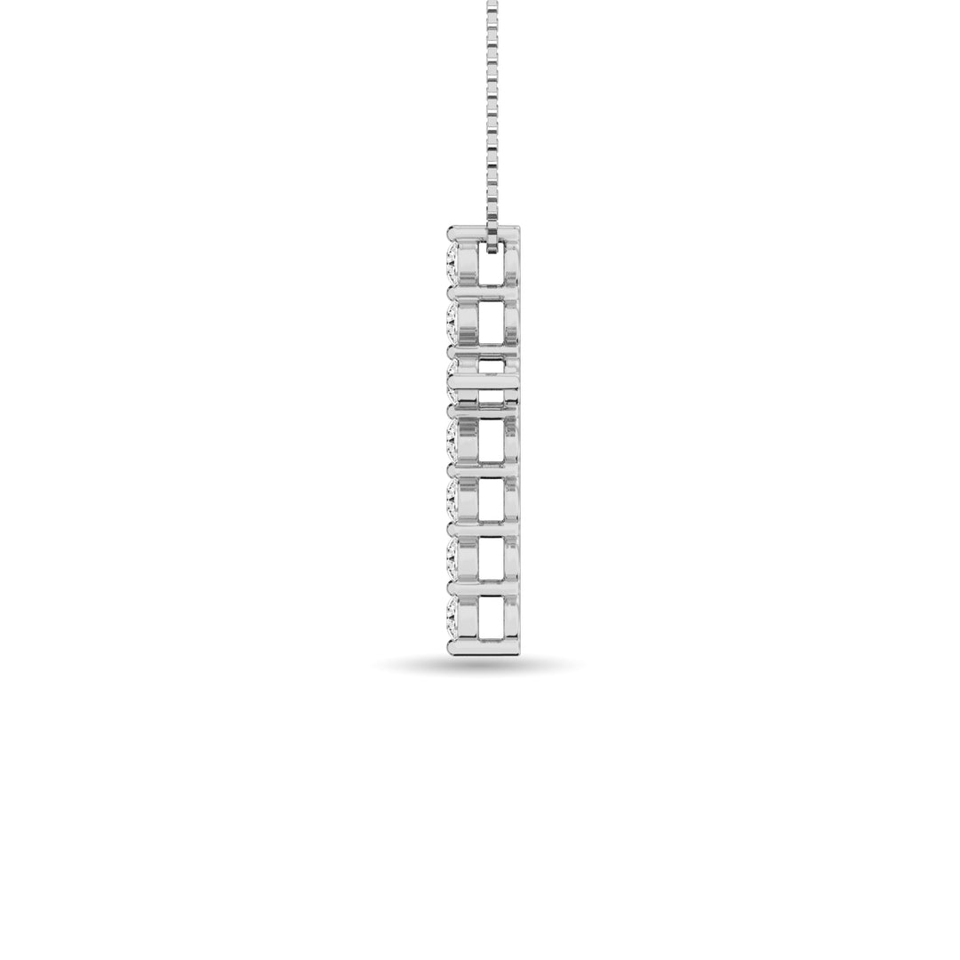 Diamond 1/2 Ct.Tw. Cross Pendant in 14K White Gold