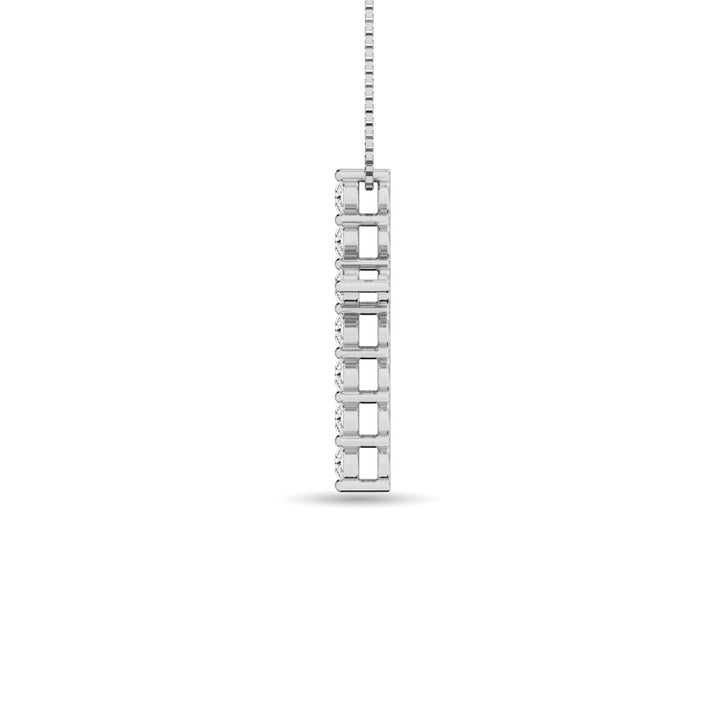 Diamond 1/2 Ct.Tw. Cross Pendant in 14K White Gold