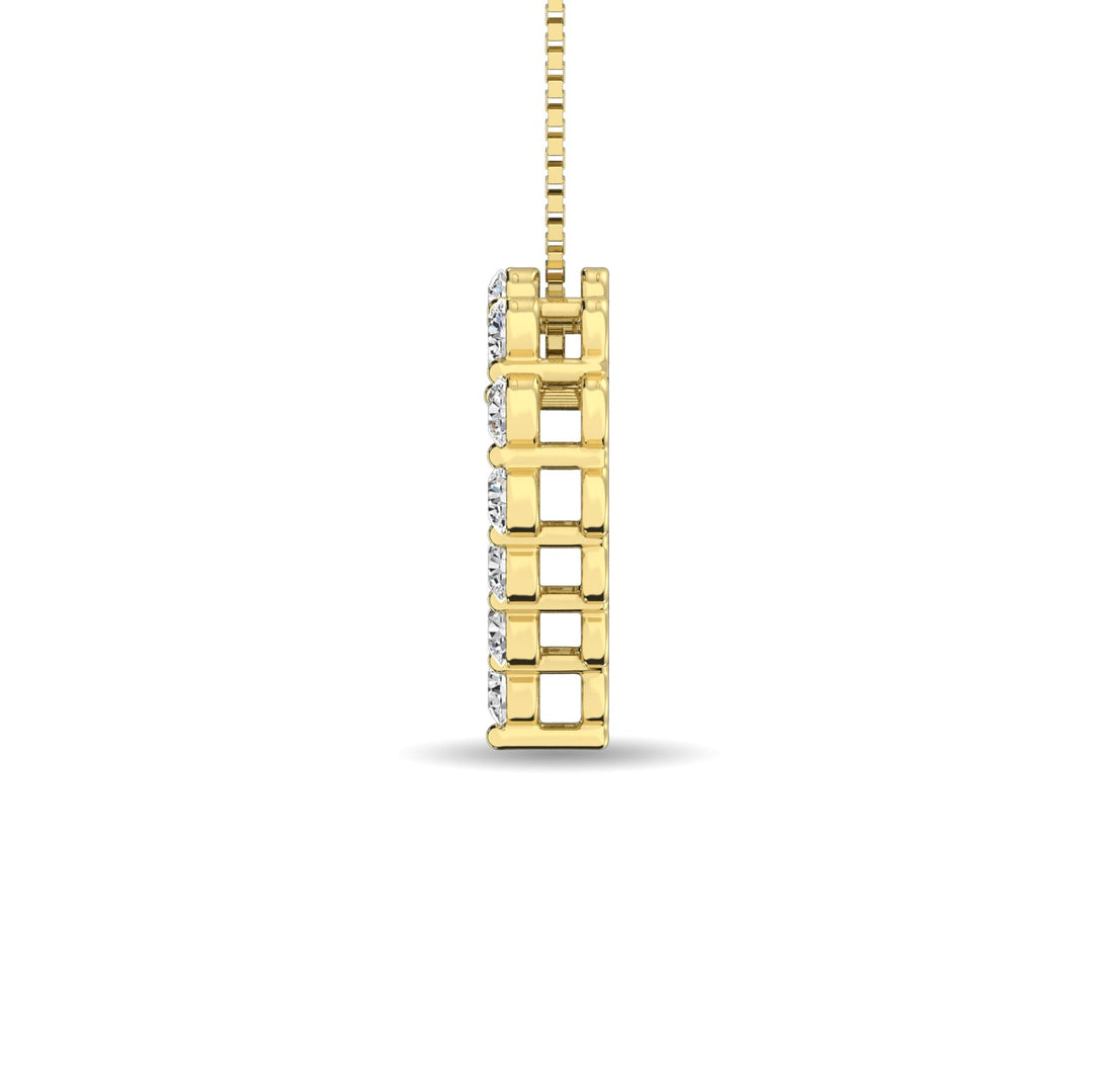 Diamond 1/4 Ct.Tw. Heart Pendant in 14K Yellow Gold
