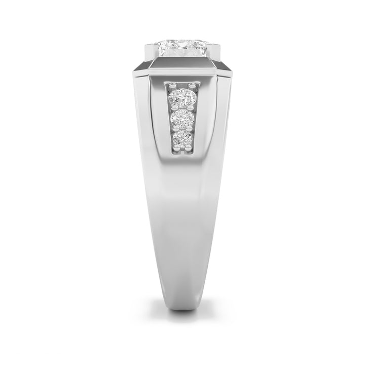 3.25Cttw Emerald Shaped Lab Grown Diamond (F/VS) Ring in 14K Gold