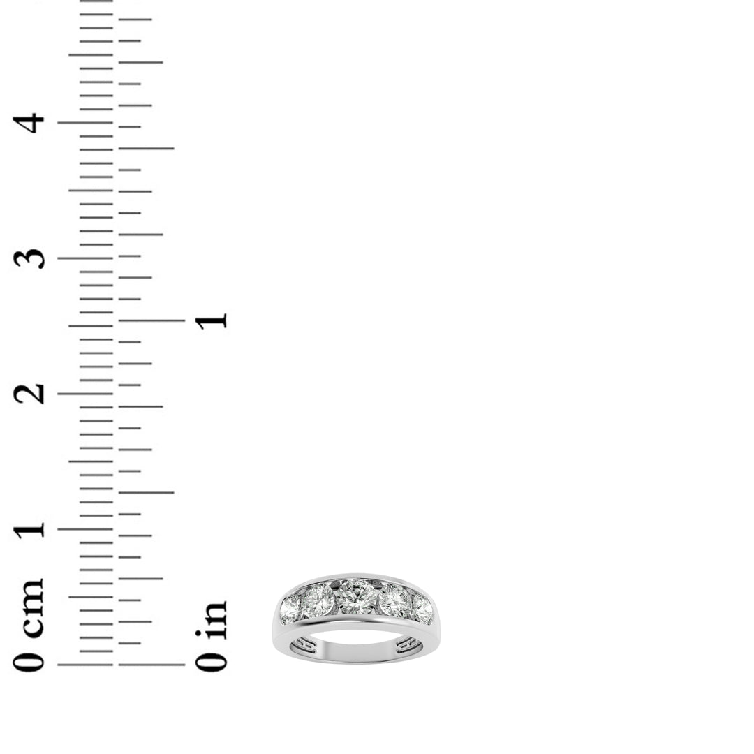 2Cttw Round Shaped Lab Grown Diamond (G/VS) Mens Ring in 14K Gold