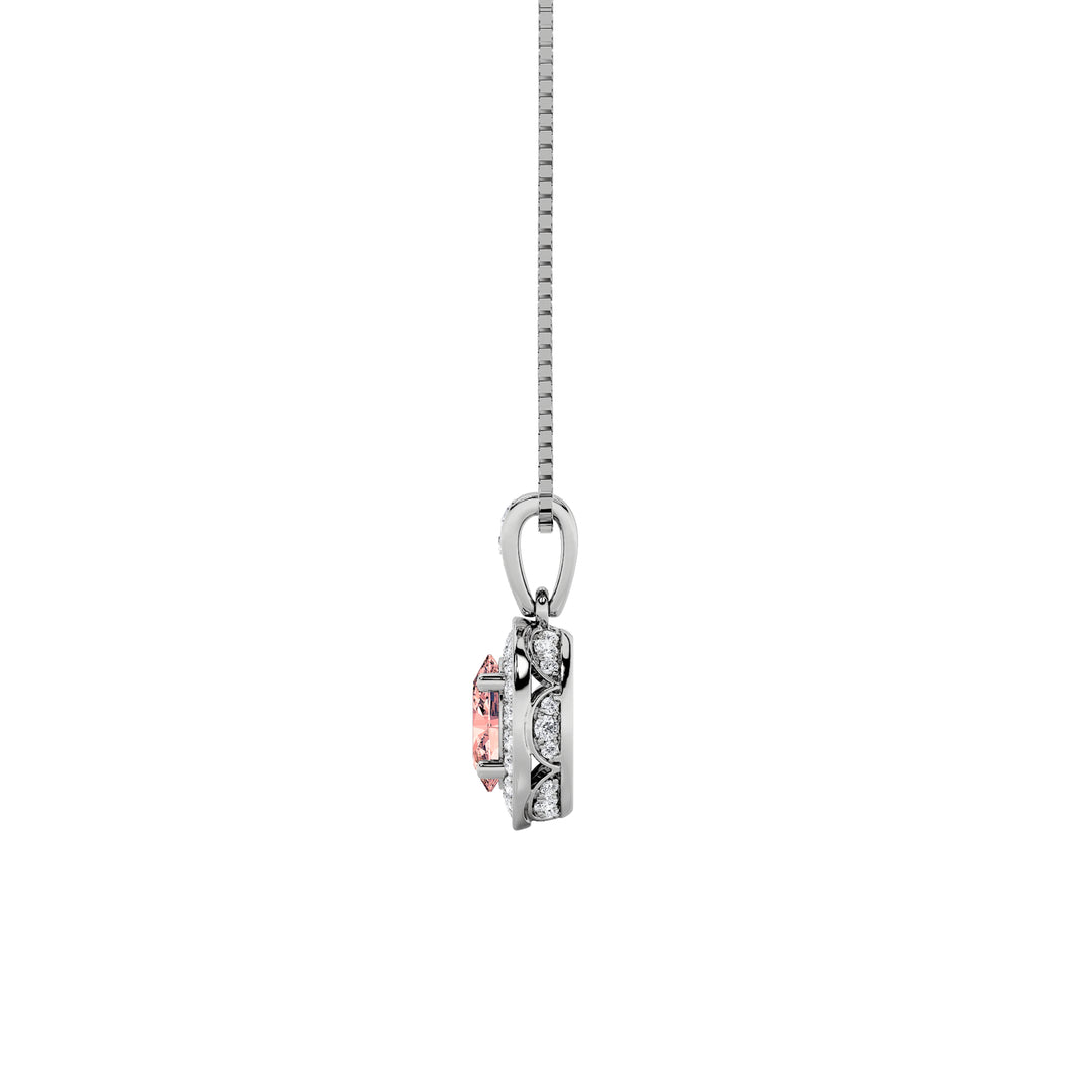 1.3Cttw Oval Shaped Lab Grown Diamond (F/VS)  Pendant in 14K Gold