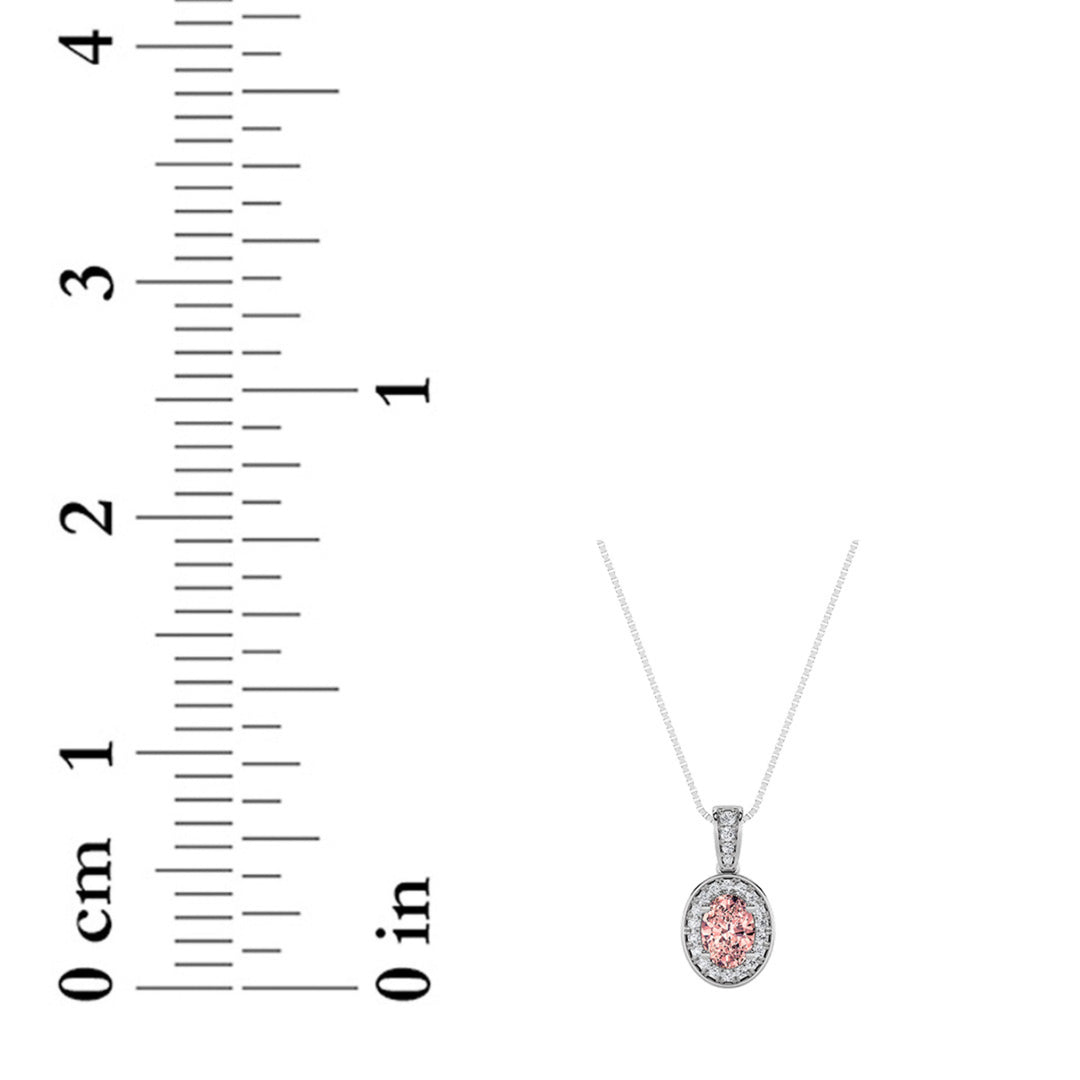 1.3Cttw Oval Shaped Lab Grown Diamond (F/VS)  Pendant in 14K Gold