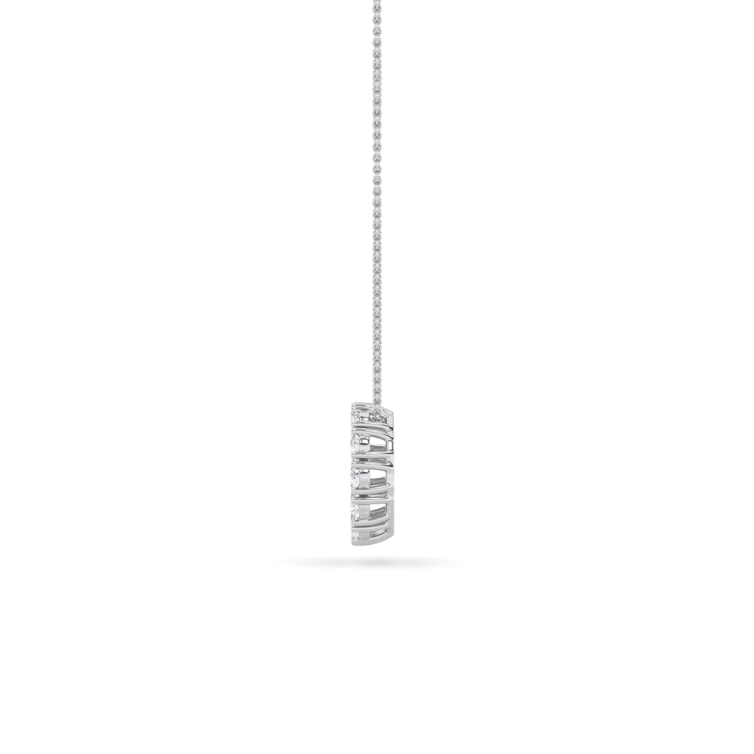 2Cttw Round Shaped Lab Grown Diamond (F/VS) Circle Pendant in 14K Gold