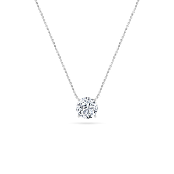 0.5CTW Round Shaped Lab Grown Diamond (G/VS) Necklace in 14K Gold