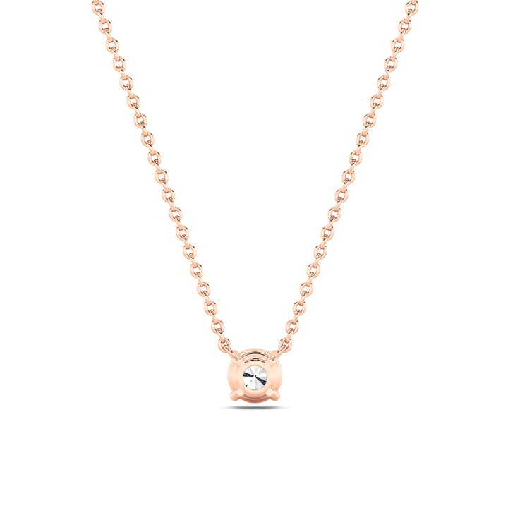 1CTW Round Shaped Lab Grown Diamond (F/VS) Solitaire Necklace in 14K Gold