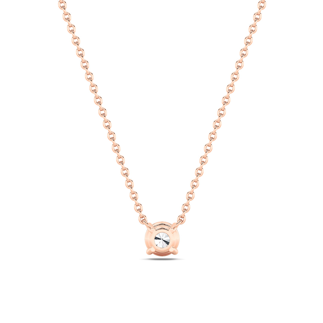 1.5CTW Round Shaped Lab Grown Diamond (G/VS)  Necklace in 14K Gold