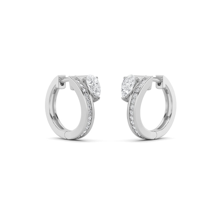 1.25Cttw Pear Shaped Lab Grown Diamond (G/VS) Fashion Earrings in 14K Gold