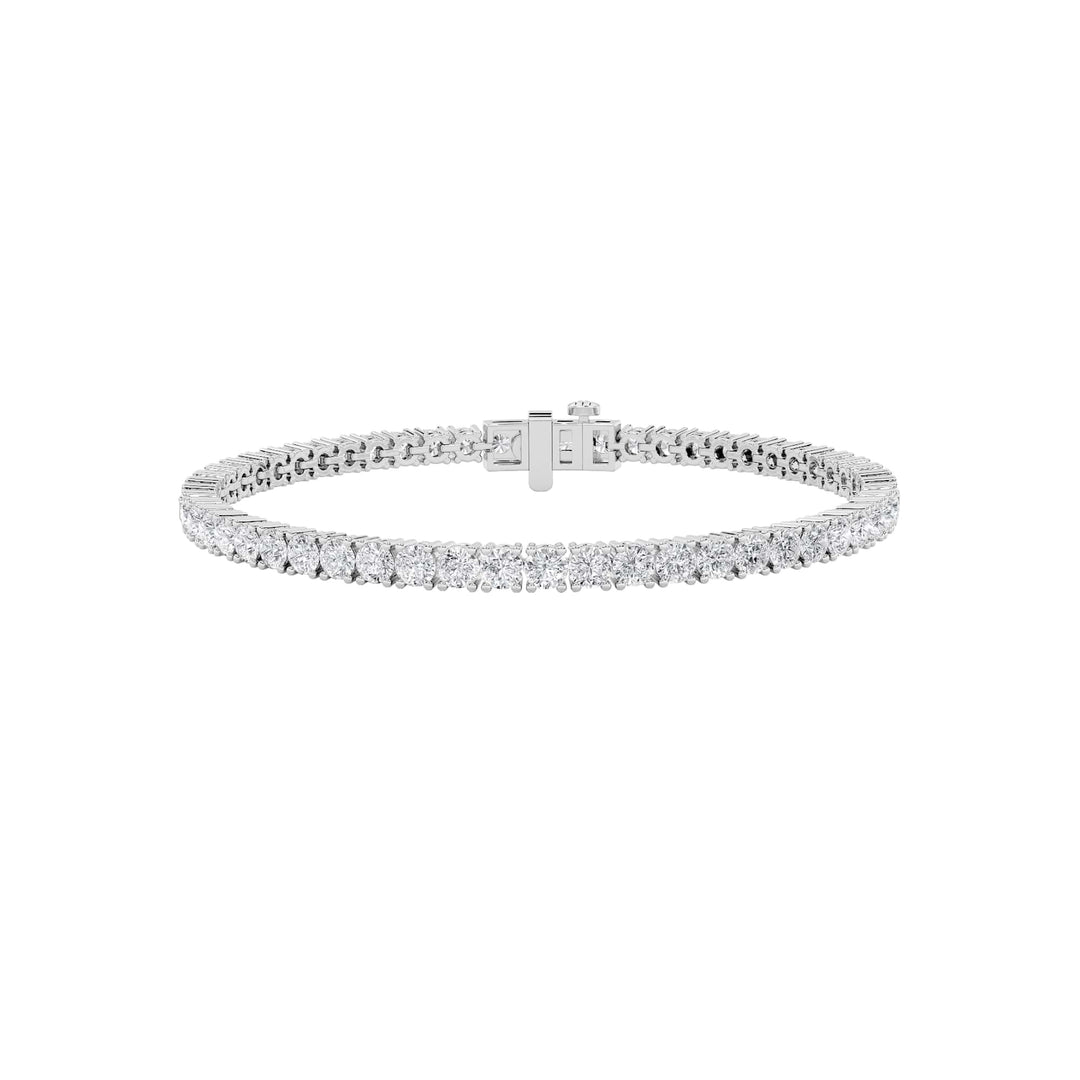 8Cttw Round Shaped Lab Grown Diamond (G/VS) Tennis Bracelet in 14K Gold