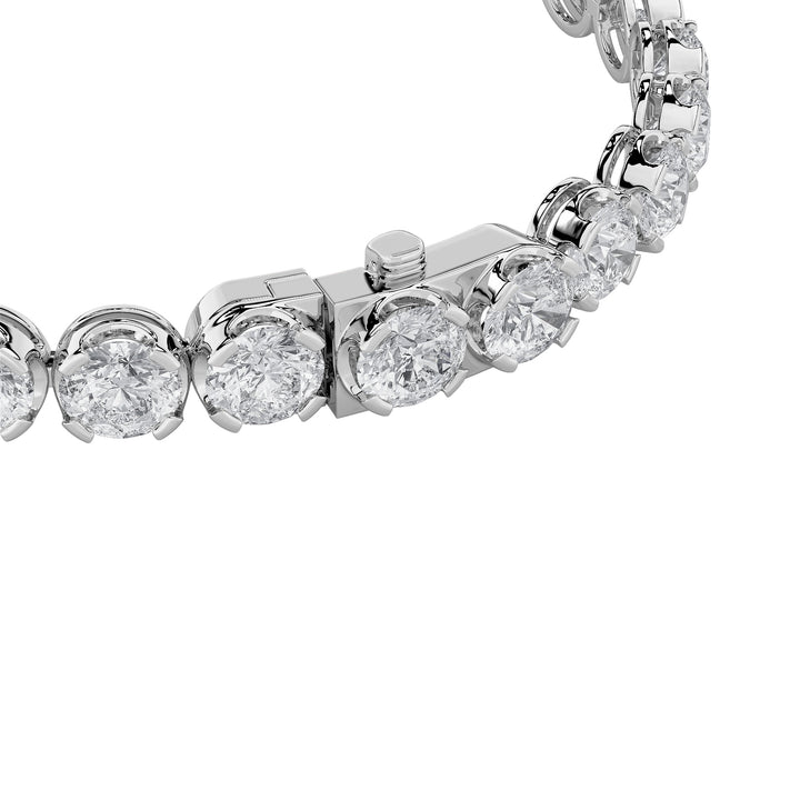 6Cttw Round Shaped Lab Grown Diamond (F/VS)  Bracelet in 14K Gold