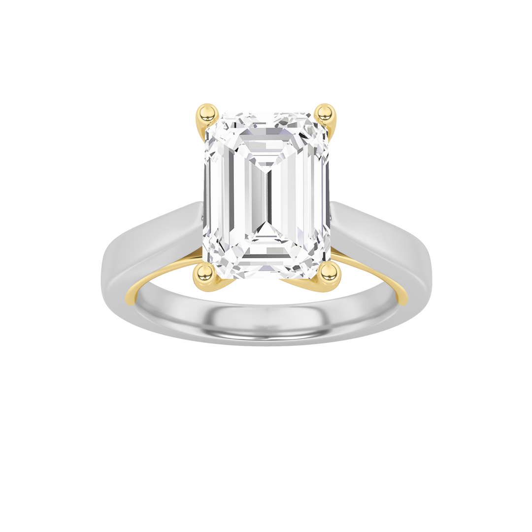 14K WY 2ct Lab Diamond Solitaire Engagement Ring