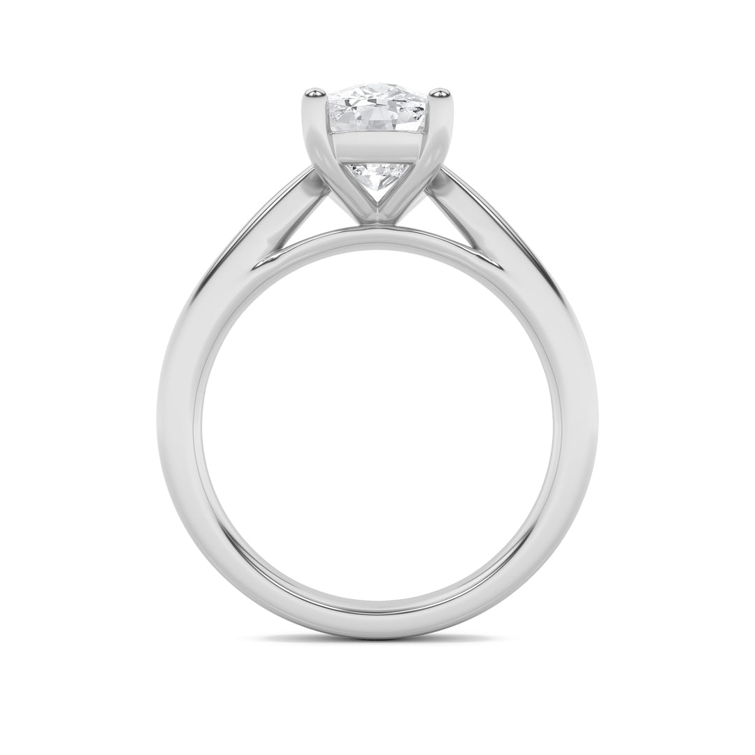 2Cttw Elongated Cushion Shaped Lab Grown Diamond (G/VS) Classic Shank Solitaire Engagement Ring in 14K Gold