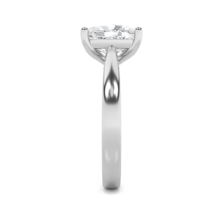 2Cttw Elongated Cushion Shaped Lab Grown Diamond (G/VS) Classic Shank Solitaire Engagement Ring in 14K Gold