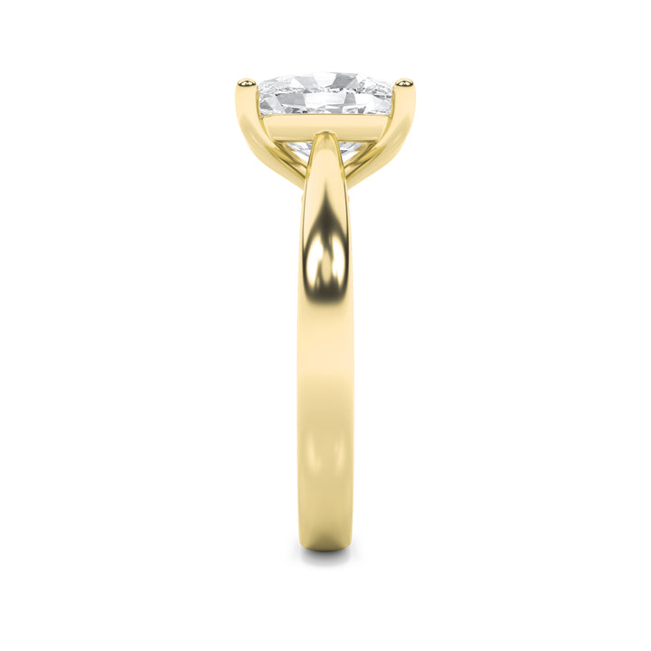 2Cttw Elongated Cushion Shaped Lab Grown Diamond (G/VS) Classic Shank Solitaire Engagement Ring in 14K Gold