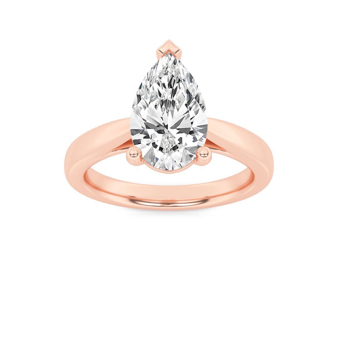 14KR 2ct Lab Diamond Solitaire Engagement Ring, Size 7