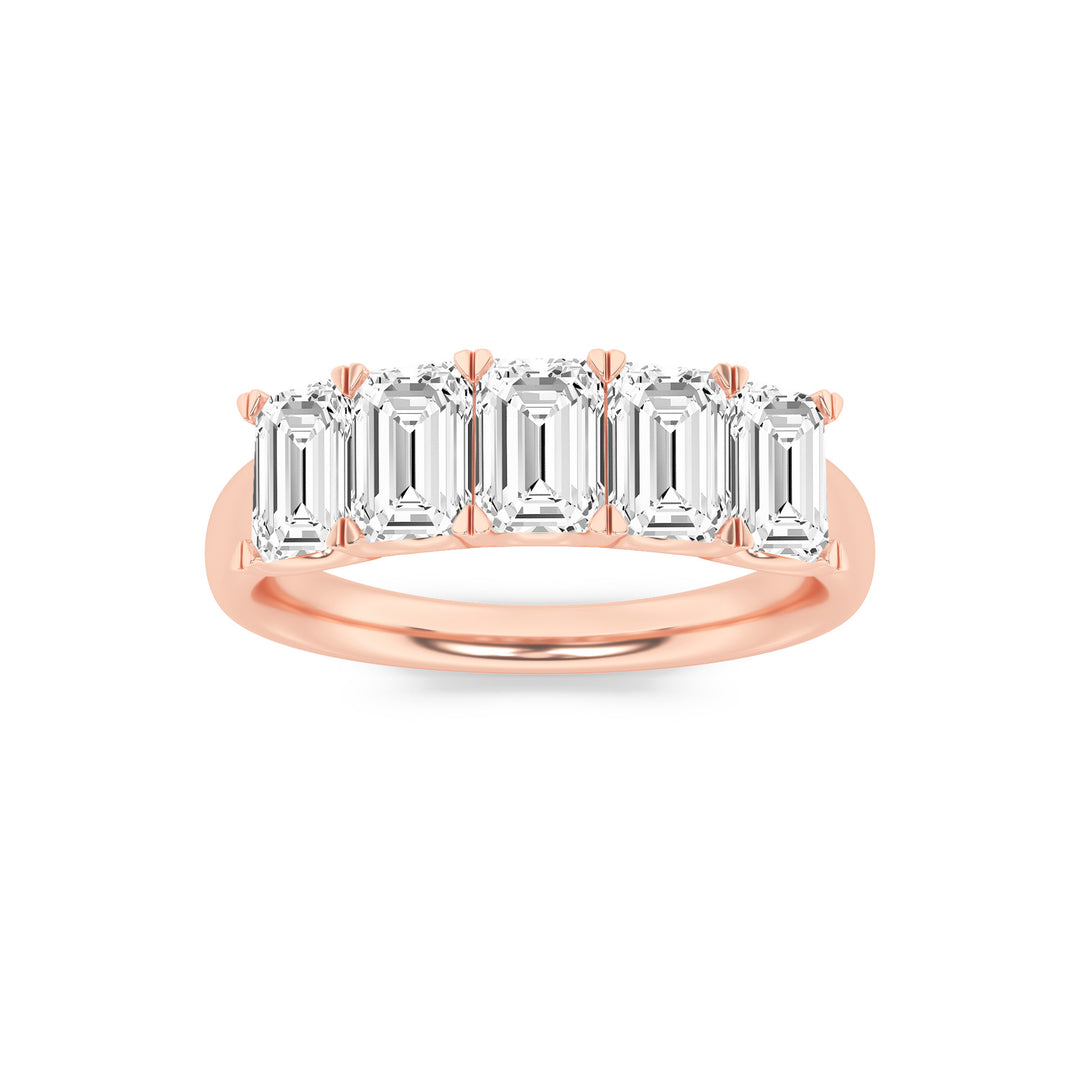 14K Rose Gold 2.1ctw Lab Diamond Solitaire Anniversary Ring