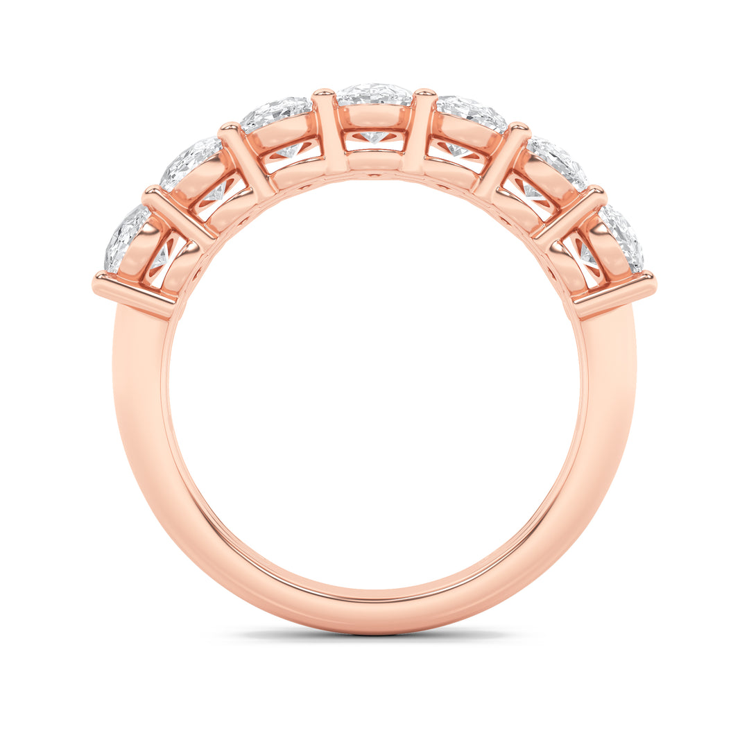 2.25CTW Oval Shaped Lab Grown Diamond (F/VS) Ring in 14K Rose Gold