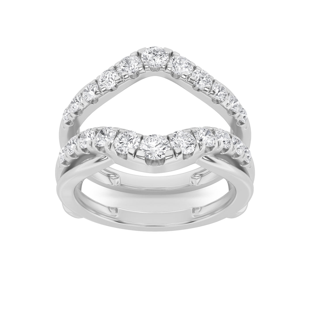 14KW 1ct Lab Diamond Ring F+VS+ Contemporary
