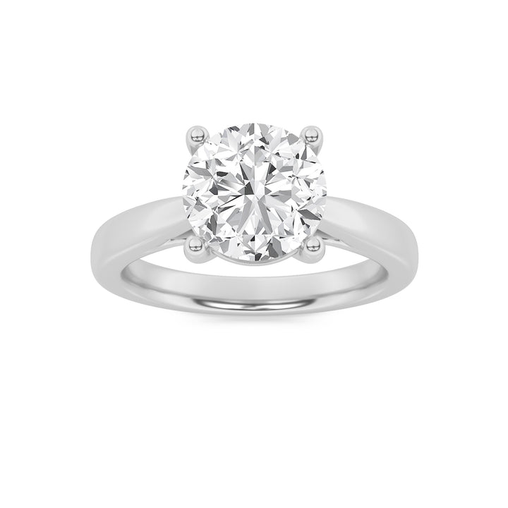 1Cttw Round Shaped Lab Grown Diamond (F/VS) Insert Jacket Ring in 14K Gold