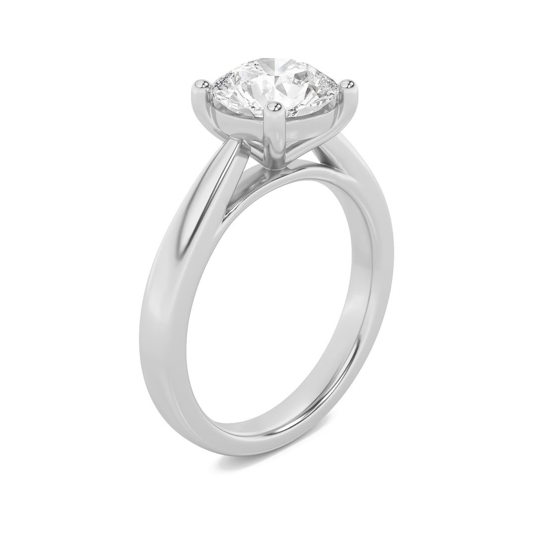 1Cttw Round Shaped Lab Grown Diamond (F/VS) Insert Jacket Ring in 14K Gold
