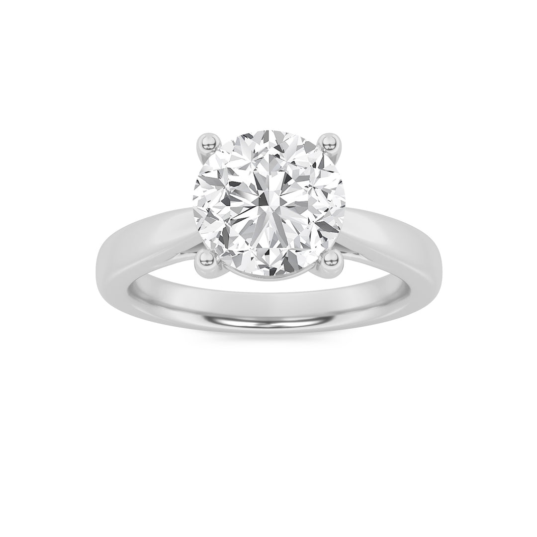 1Cttw Round Shaped Lab Grown Diamond (G/VS) Insert Jacket Ring in 14K Gold