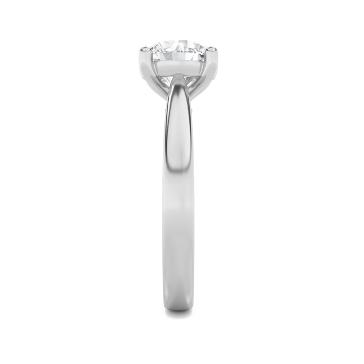 1Cttw Round Shaped Lab Grown Diamond (G/VS) Insert Jacket Ring in 14K Gold