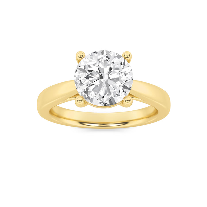 1Cttw Round Shaped Lab Grown Diamond (G/VS) Insert Jacket Ring in 14K Gold