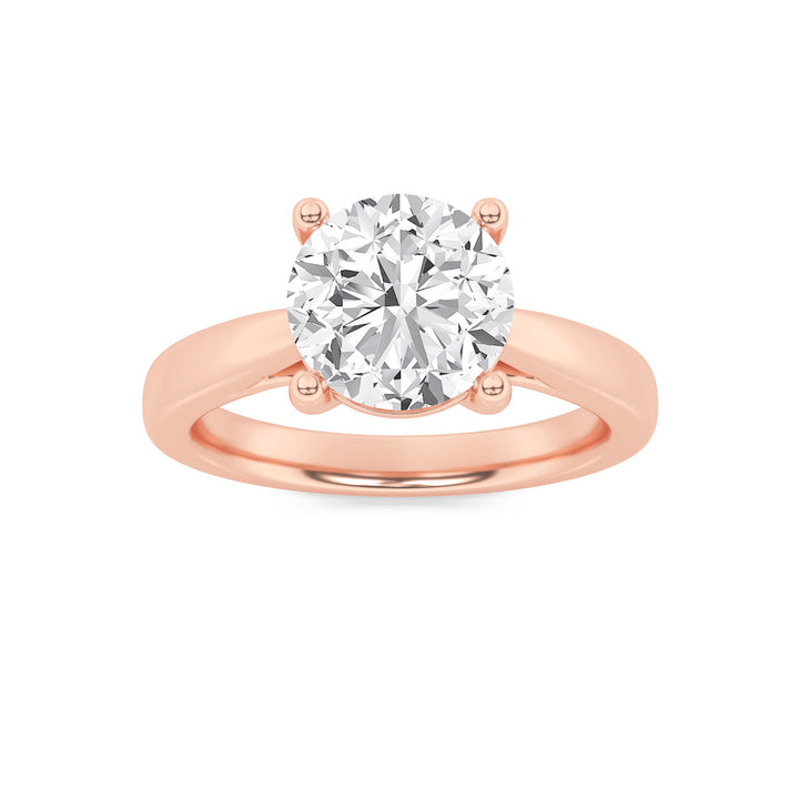 1Cttw Round Shaped Lab Grown Diamond (F/VS) Insert Jacket Ring in 14K Gold
