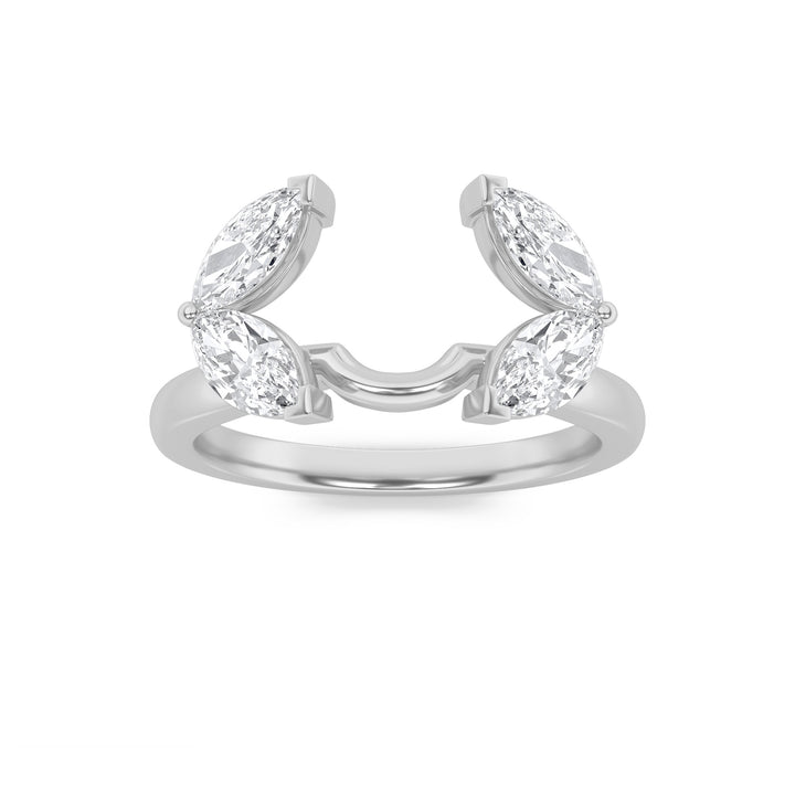 1CTW Marquise Shaped Lab Grown Diamond (F/VS) Wrap Ring in 14K Gold