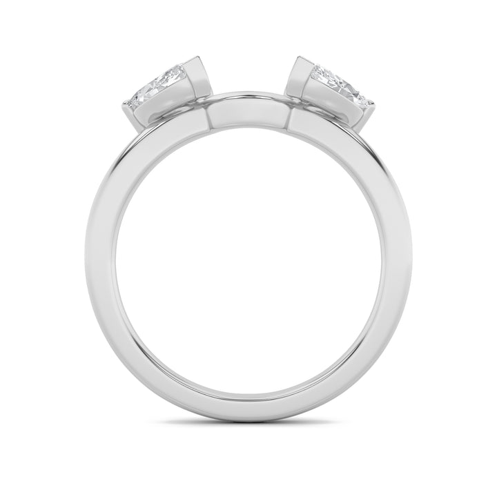 1CTW Marquise Shaped Lab Grown Diamond (F/VS) Wrap Ring in 14K Gold