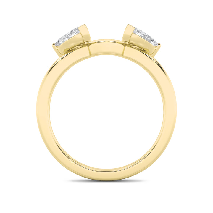 1CTW Marquise Shaped Lab Grown Diamond (F/VS) Wrap Ring in 14K Gold