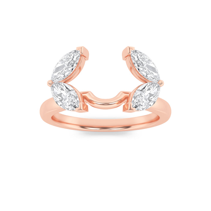 1CTW Marquise Shaped Lab Grown Diamond (F/VS) Wrap Ring in 14K Gold