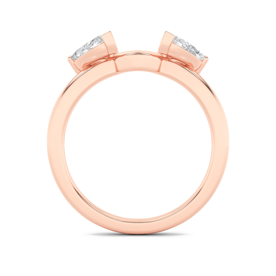 1CTW Marquise Shaped Lab Grown Diamond (F/VS) Wrap Ring in 14K Gold