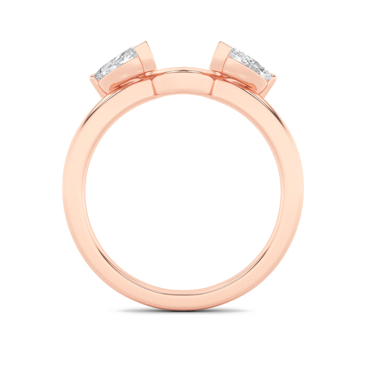 1CTW Marquise Shaped Lab Grown Diamond (F/VS) Wrap Ring in 14K Gold