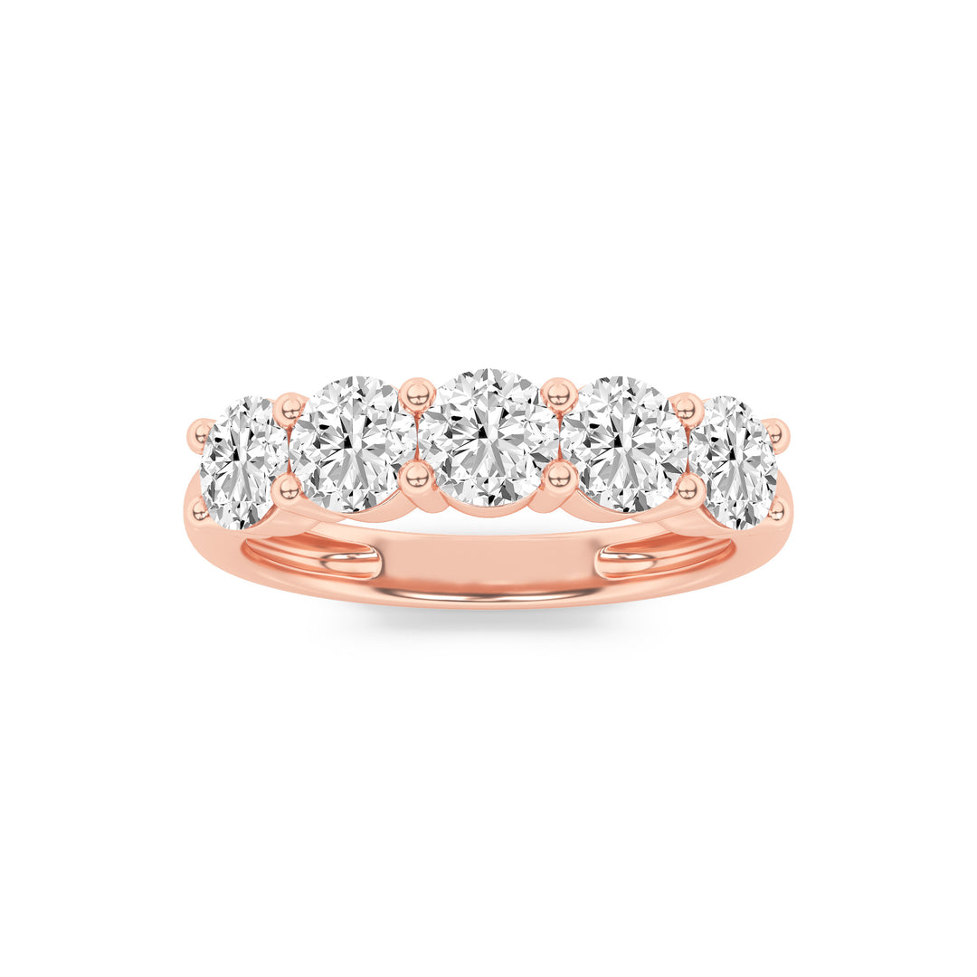 14KR 1.5ct Lab Diamond F/VS+ Classic Anniversary Ring