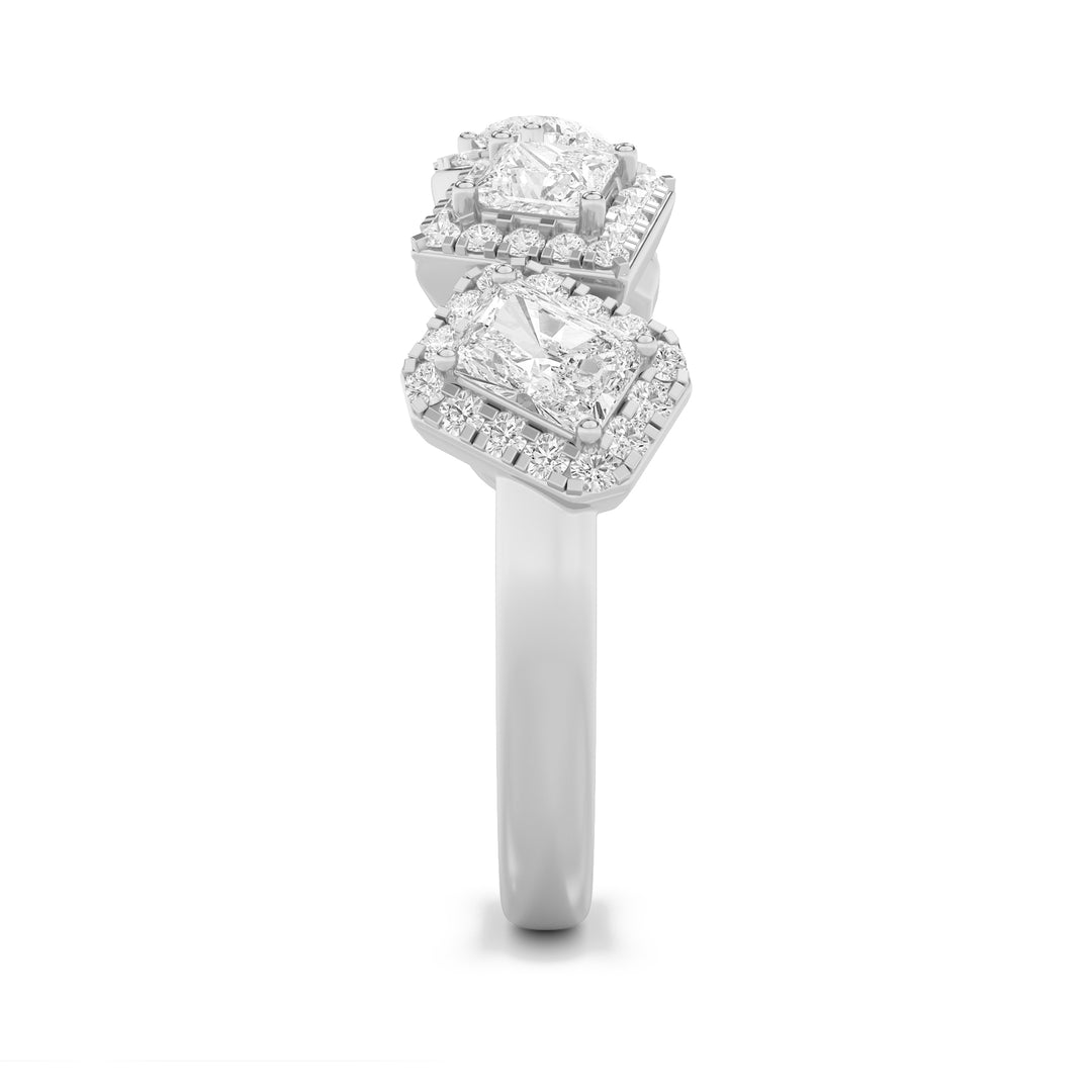 1.5CTW Mix Shaped Lab Grown Diamond (F/VS) Five Stone Ring in 14K Gold