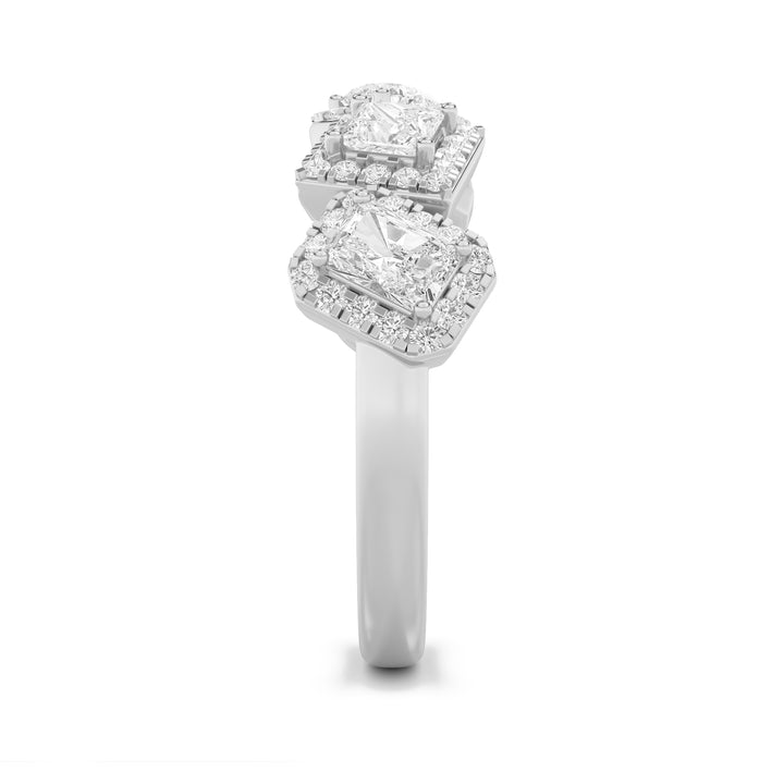 1.5CTW Mix Shaped Lab Grown Diamond (F/VS) Five Stone Ring in 14K Gold