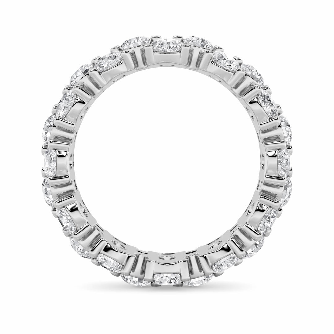 5Cttw Round Shaped Lab Grown Diamond (F/VS) Eternity Band Ring in 14K Gold