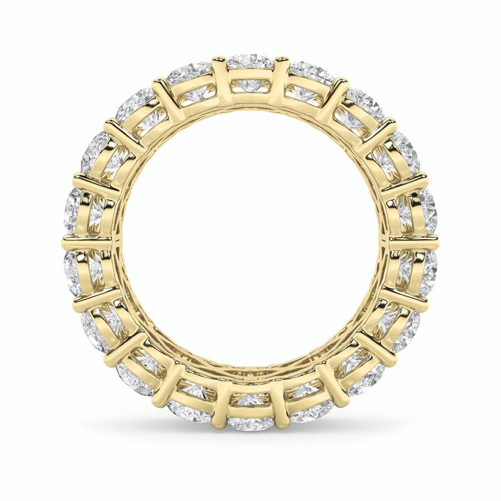 8Cttw Round Shaped Lab Grown Diamond (F/VS) Eternity Band Ring in 14K Gold