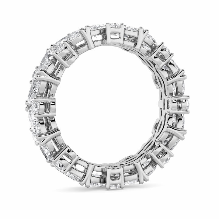 3CTW Marquise Shaped Lab Grown Diamond (G/VS) Eternity Band Ring in 14K Gold - Size 7