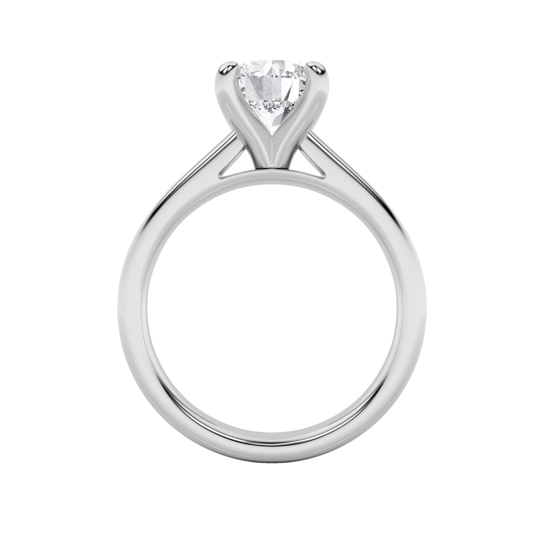 0.75CTW Round Shaped Lab Grown Diamond (E/VS) Classic Solitaire Engagement Ring in 14K Gold