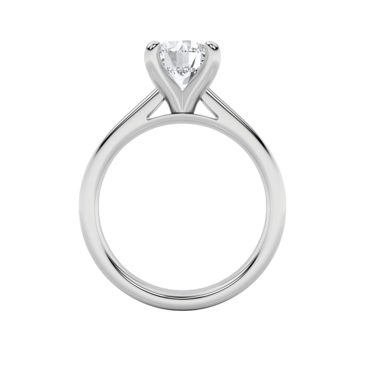 0.75CTW Round Shaped Lab Grown Diamond (E/VS) Classic Solitaire Engagement Ring in 14K Gold