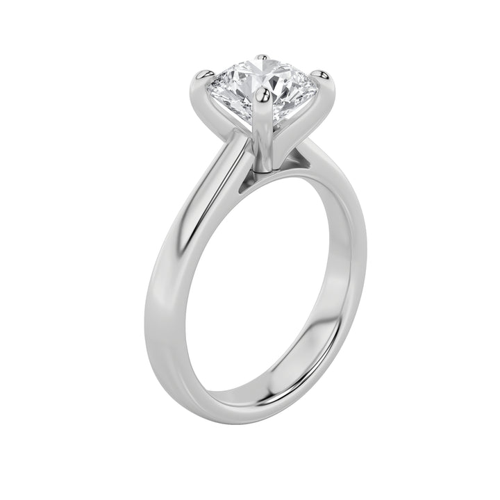 2Cttw Round Shaped Lab Grown Diamond (E/VS) Classic Solitaire Engagement Ring in 14K Gold